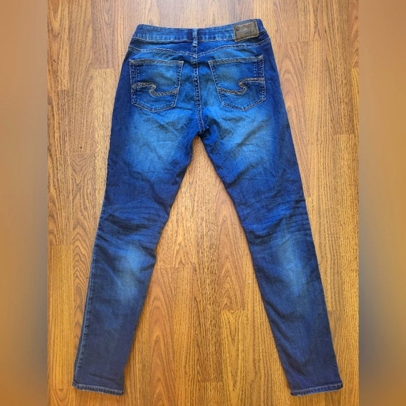 Women's Silver Suki High Skinny Jeans Size 8  - Perfect Fit, Slimming Stretch - Picture 5 of 9